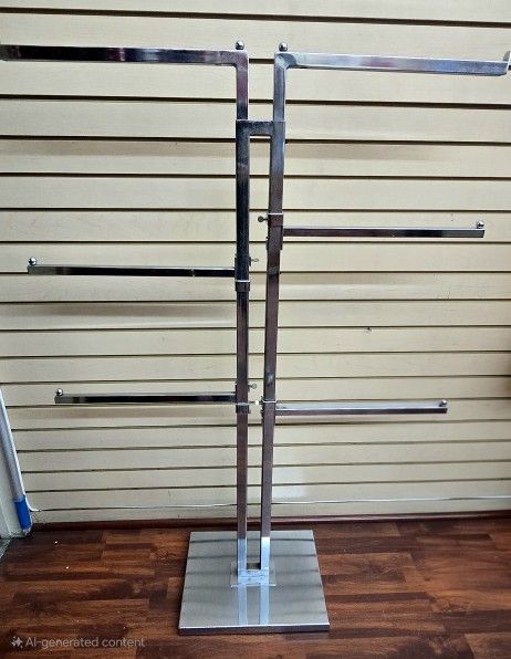 2 Way Clothing Rack With 4 Additional Add-on Straight Arms