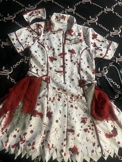 Bloody Nurse Costume/ Undead Nurse Costume