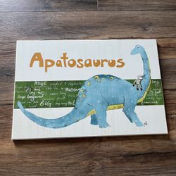 Apatosaurus Dinosaur Wood Sign 