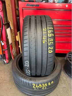 20” tires michelin 265/35/20 semi new with free installation $160