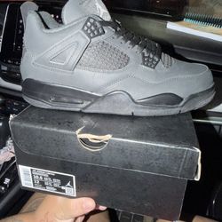 New Men’s Air Jordan 4(Black cat) 10.5