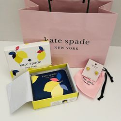 Kate Spade Wallet and Earrings 