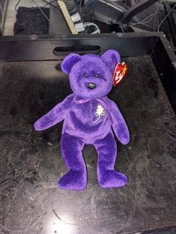 Ty Princess Diana Beanie Baby (White Rose, 1st edition)
