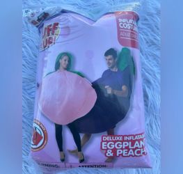 Adults inflatable eggplant and peach costume