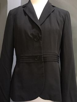 BANANA REPUBLIC black striped blazer/ size 6