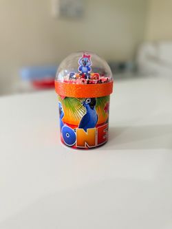 Rio Themed PRINGLES SHAKERS party favors