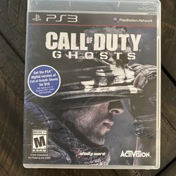 Call Of Duty Ghosts Sony PlayStation 3 Video Game Rated M