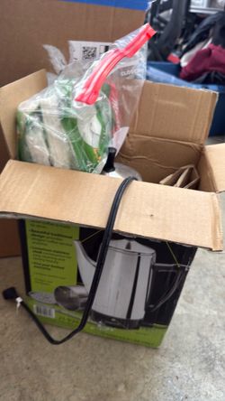 Electric coffee pot with filters