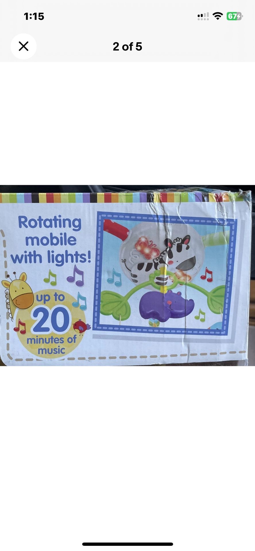 Fisher Price Deluxe Luv U Zoo musical Mobile gym
