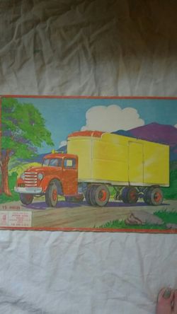 1955 semi truck puzzle