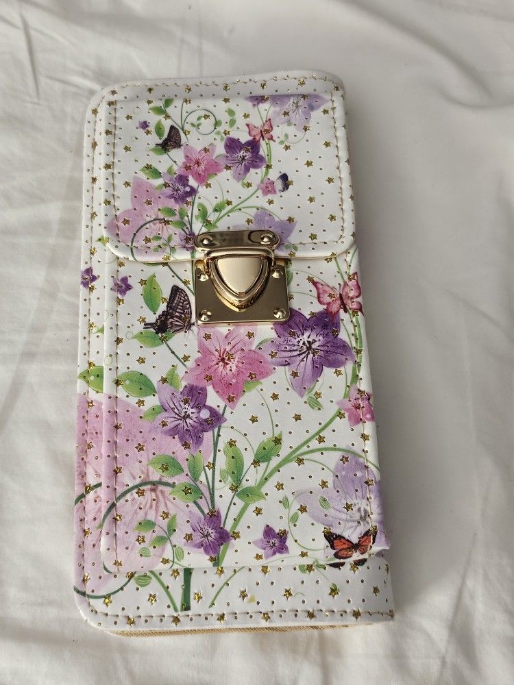 Floral Cell Phone Wallet