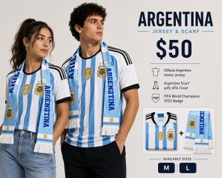 Argentina jersey and scarf