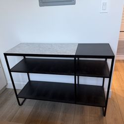 Black & Marble Console For Sale!