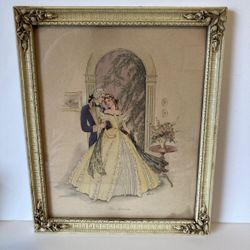 "The Lovers,"  by the artist Corre, Victorian-style frames