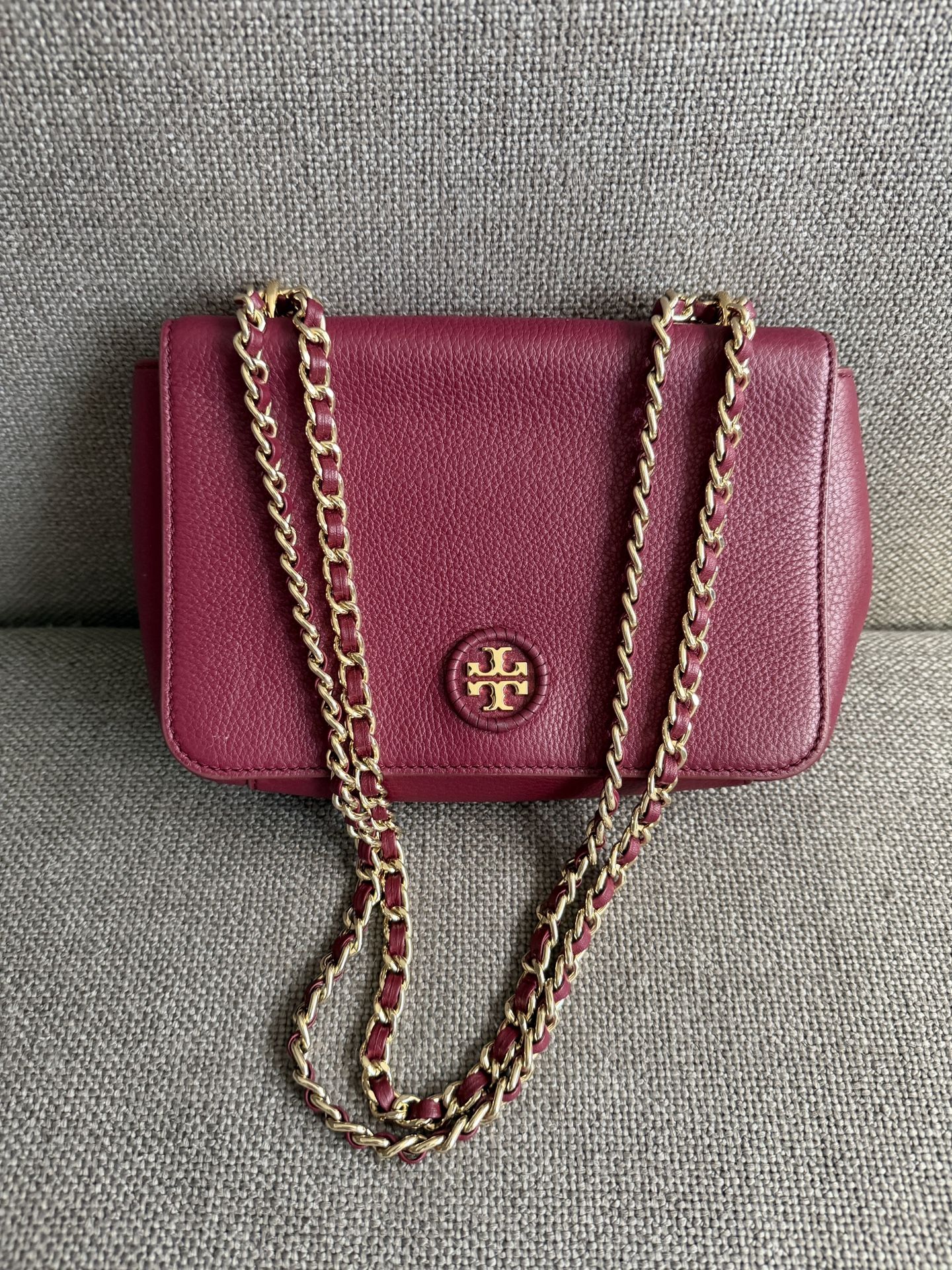 Tory Burch Burgundy Crossbody Bag