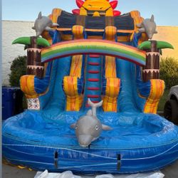 Huge double waterslide for sale 