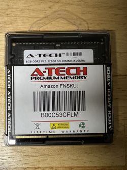 A tech 16GB (8GBx2) PC3-12800 SO-DIMM PC RAM Memory 
