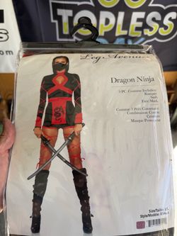 Leg Avenue Dragon Ninja Costume Size Large
