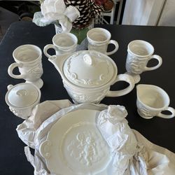 White Porcelain Coffee/Tea Set