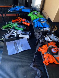 Kids 4 person laser tag set