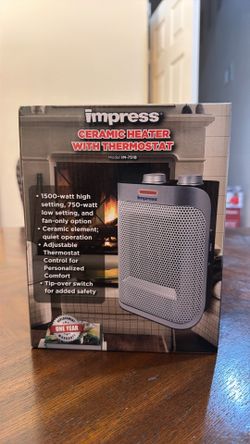 Ceramic Heater with thermostat Impress