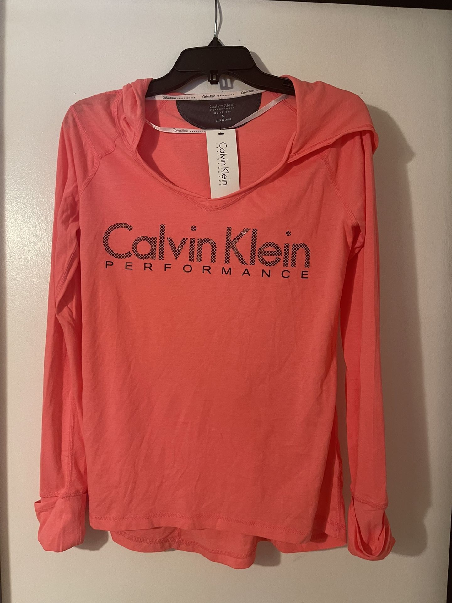 New Calvin Klein Hoody In Pink Size S