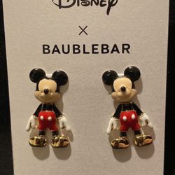 Stocking Stuffers! Disney X Baublebar Dangling Mickey Mouse Earrings 