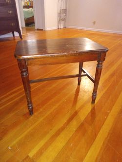 Mid Century Piano Bench Mahogany 