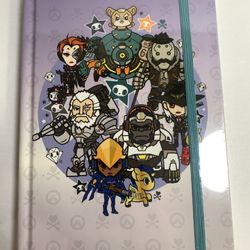 Tokidoki X Overwatch Chibi Character Hardcover Notebook - New