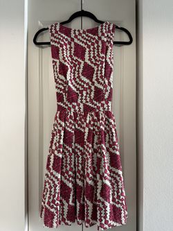 Thakoon Addiction Eyelet Pink and Cream Backless Mini Dress Size 6