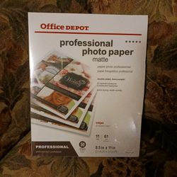 New Matte Professional Photo Paper 50ct.  $20