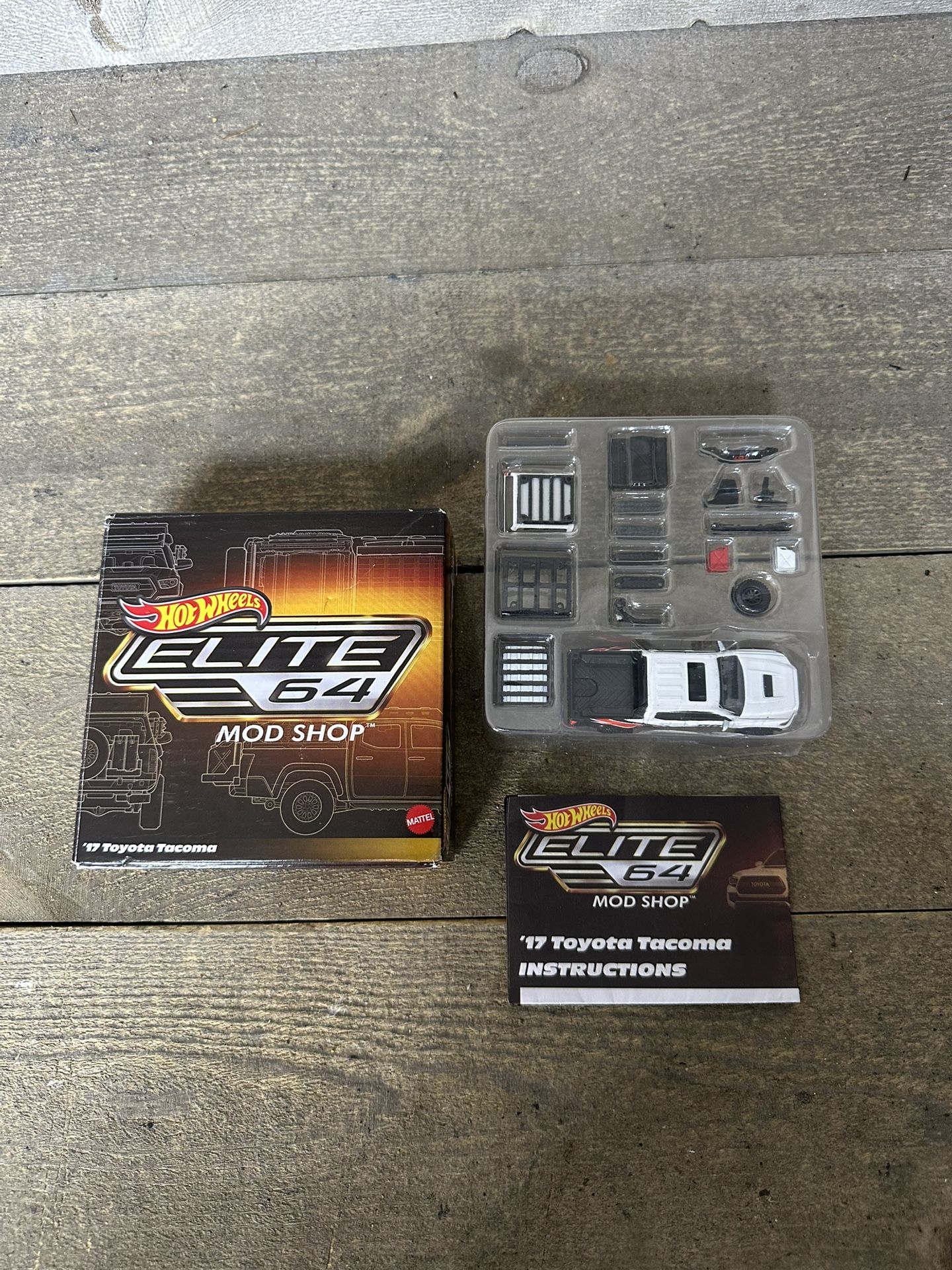 Hot Wheels Elite 64 Mod Shop 2017 Toyota Tacoma 1/64 Scale Truck New Open Box