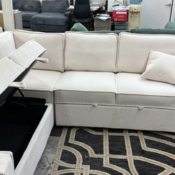 New 90x90 sleeper sectional couch : free delivery
