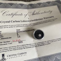 7mm Moissanite Engagement Ring Center Stone Diamond Alternative