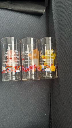 Care Bears Pizza Hut Collector's Series Glasses Set of 3
