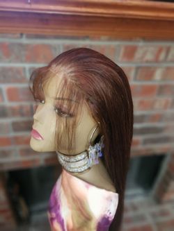 Human Blend Chocolate Brown Wig