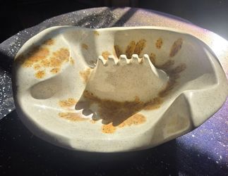 Vintage Handmade Ceramic Ashtray 