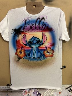 Custom Airbrush Stitch  T- Shirt 