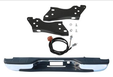 Rear Bumper & Brackets Chrome For 1(contact info removed) Chevy Silverado GMC Sierra 1(contact info removed)