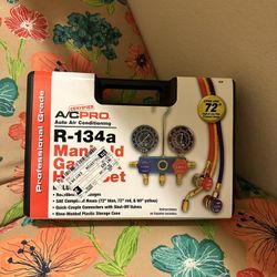 AC R-134A Manifold Gauge And Hose Set