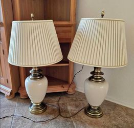Ceramic lamps 33" tall