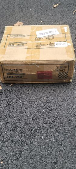 New in Box Rubber Hexagon Dumbbells-20lbs Cash or Zelle