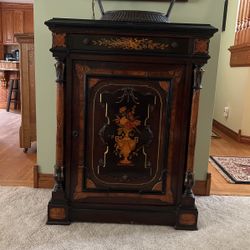 Marquetry Parlor Cabinet