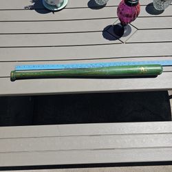 Vintage Wooden Baseball Bat Hillerich & Bradsby Oakland A's Green
