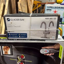 Glacier Bay Dorind Single Hole 1-Handle High-Arc Bathroom Faucet Brushed Nickel