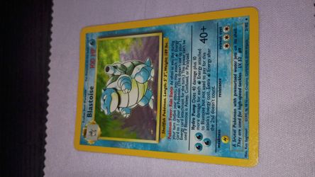 Pokemon Blastoise Base Set Unlimited