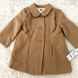 Girl Toddler Knee Length Peacoat