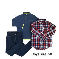 Bundle Boys Clothes Size 7/8 H&M Crazy 8