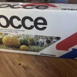 Vintage Sportcraft Bocce Set-4” Balls Made in Italy