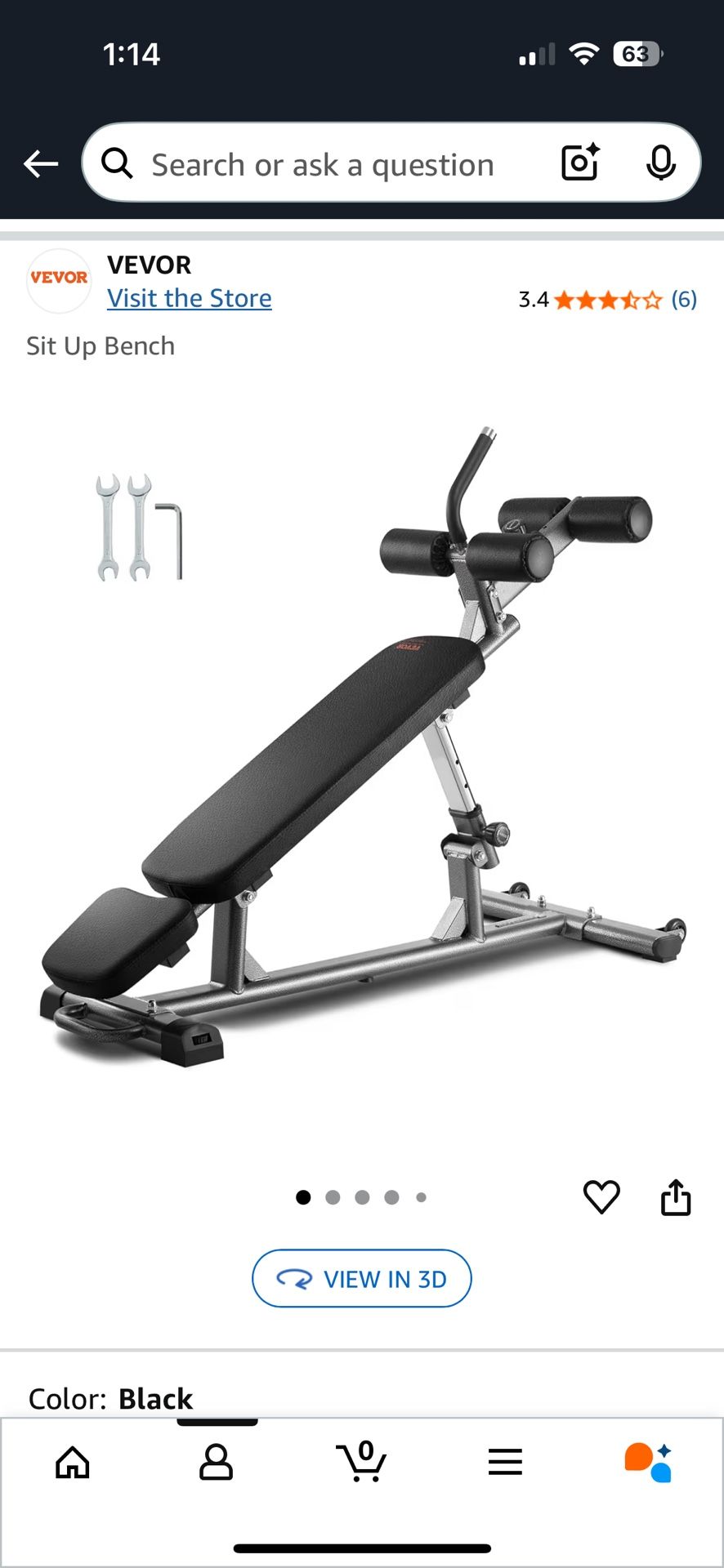 SIT UP BENCH- 4 Level